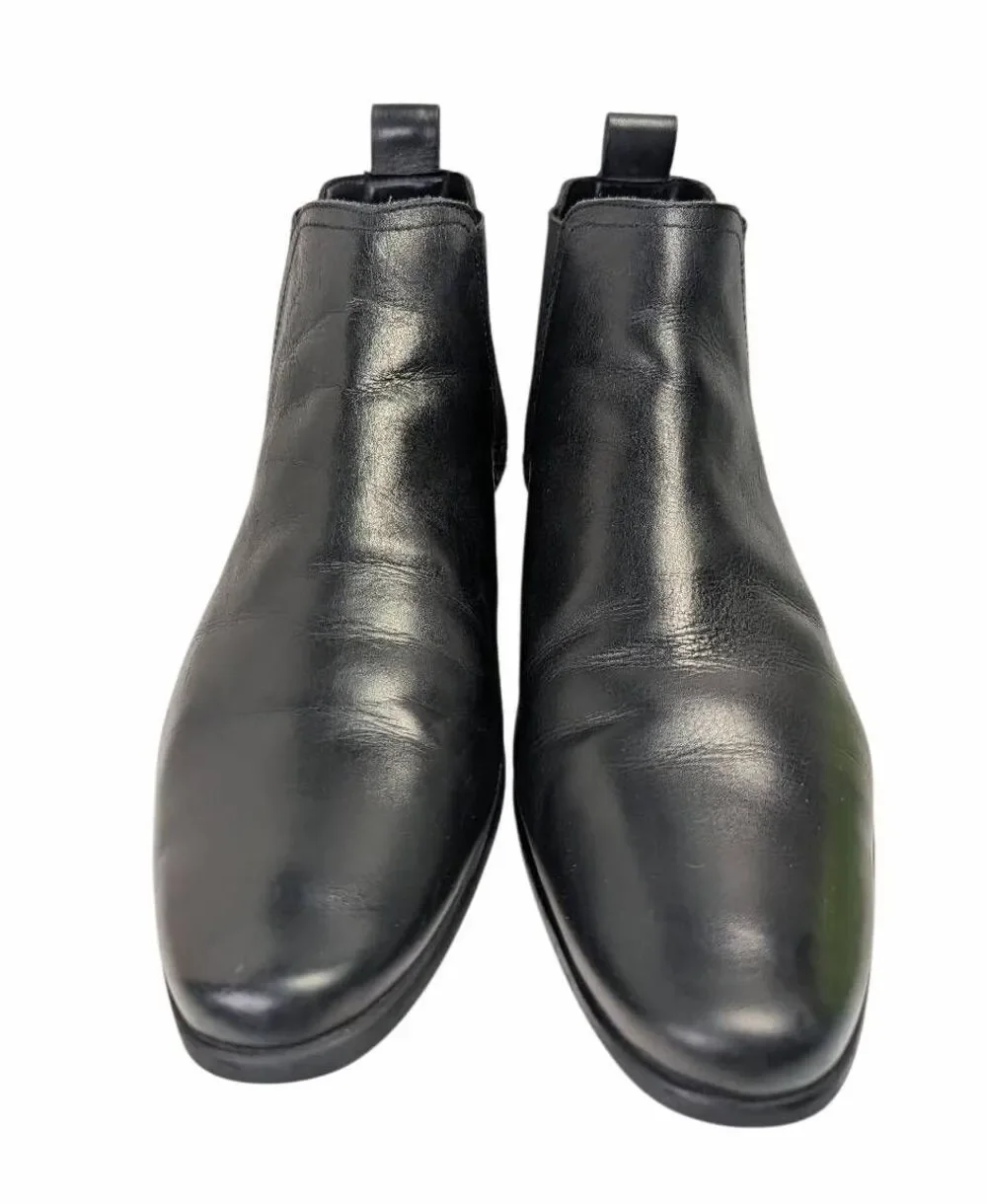 Aldo Boundain Black leather Chelsea slim ankle boot mens 9
